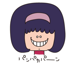 a wall eyed girl sticker #9510936