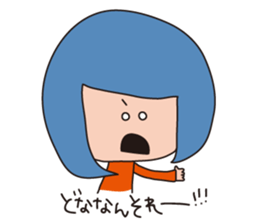 a wall eyed girl sticker #9510939