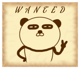 It is the panda.Panda-ish? 6 wanted sticker #9511184