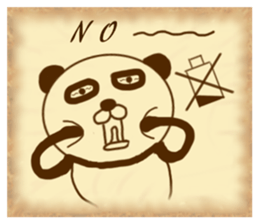 It is the panda.Panda-ish? 6 wanted sticker #9511195