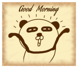 It is the panda.Panda-ish? 6 wanted sticker #9511196