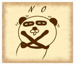 It is the panda.Panda-ish? 6 wanted sticker #9511207