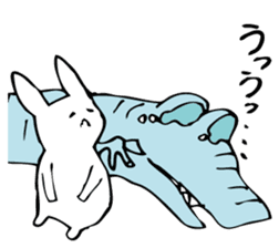 Rabbit of fairy tale talk 6 sticker #9511513