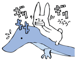 Rabbit of fairy tale talk 6 sticker #9511523