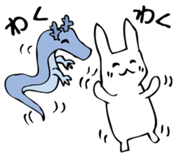 Rabbit of fairy tale talk 6 sticker #9511535