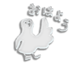 A transparent bird sticker #9511610