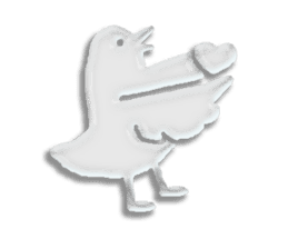 A transparent bird sticker #9511620