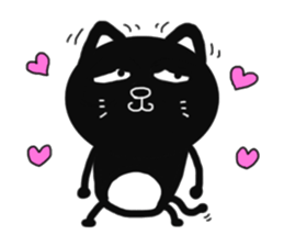 Very cute black cat sticker #9512149