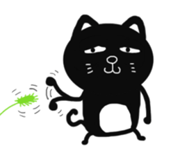Very cute black cat sticker #9512172