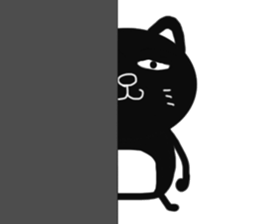 Very cute black cat sticker #9512179