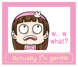 Actually I'm gentle (EN) sticker #9512383