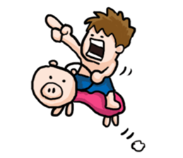 Kung Fu Kids & Pigs sticker #9512509