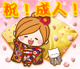 Leisurely a girlfriend8[ celebration ] sticker #9512874