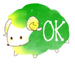 Iridescent sheep sticker #9512908