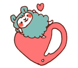 Heart HowaHowa Animal. sticker #9513213