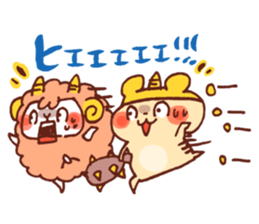 Heart HowaHowa Animal. sticker #9513218