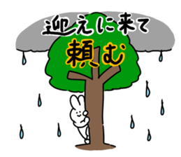 rabbit is enjoying 4 sticker #9514165