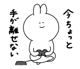 rabbit is enjoying 4 sticker #9514170