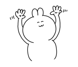 rabbit is enjoying 4 sticker #9514182