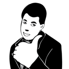 Mr. Black & White sticker #9515104