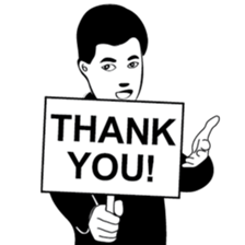 Mr. Black & White sticker #9515106