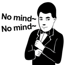 Mr. Black & White sticker #9515140