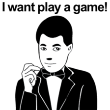 Mr. Black & White sticker #9515141