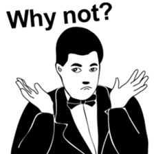 Mr. Black & White sticker #9515142