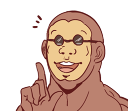 Gurasan gorilla English edition sticker #9515547