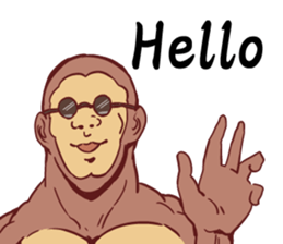 Gurasan gorilla English edition sticker #9515562