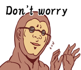 Gurasan gorilla English edition sticker #9515575