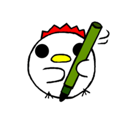 round chicken3 sticker #9516786