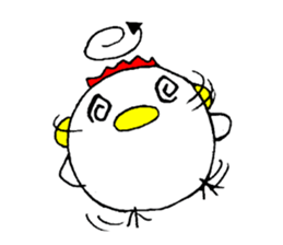 round chicken3 sticker #9516792