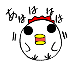 round chicken3 sticker #9516812