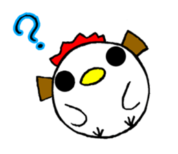 round chicken3 sticker #9516815