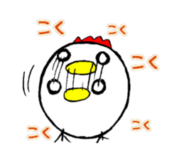 round chicken3 sticker #9516818