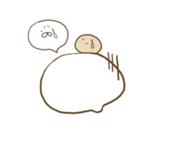 a hungry hamster and Manju. sticker #9516996