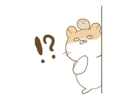 a hungry hamster and Manju. sticker #9517022