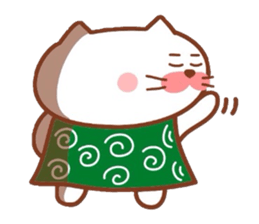 Furoshiki nyanko Matsukichi 9 sticker #9517154