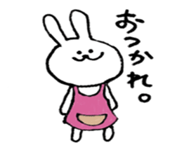 a rabbit laughs sticker #9517523