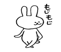 a rabbit laughs sticker #9517534