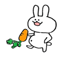 a rabbit laughs sticker #9517538