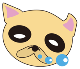 happy minidog sticker #9517951