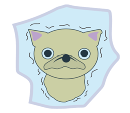 happy minidog sticker #9517954