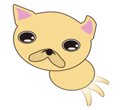 happy minidog sticker #9517961