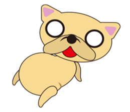 happy minidog sticker #9517963