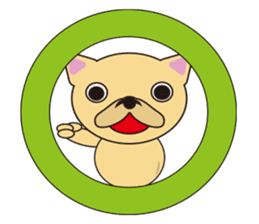 happy minidog sticker #9517977