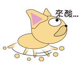 happy minidog sticker #9517979