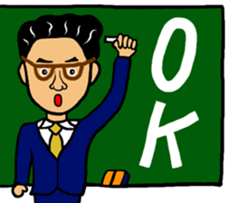 Man likes glasses sticker #9518104