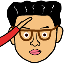 Man likes glasses sticker #9518110